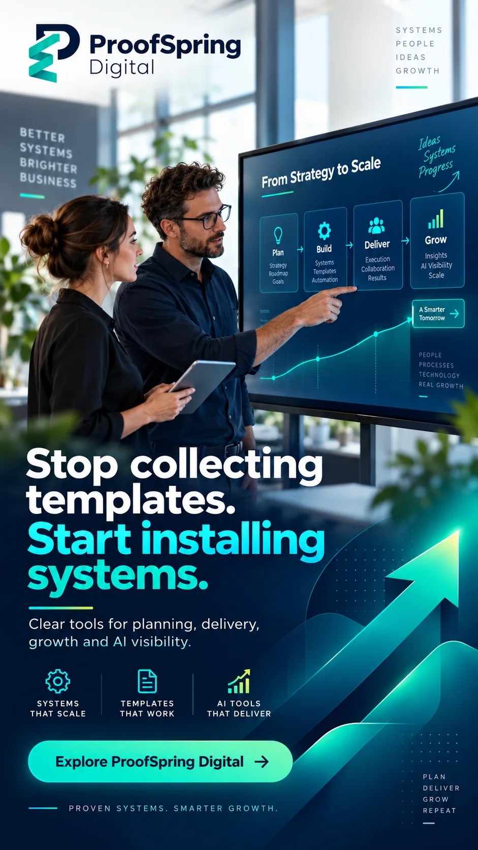 ProofSpring Digital — stop collecting templates, start installing systems
