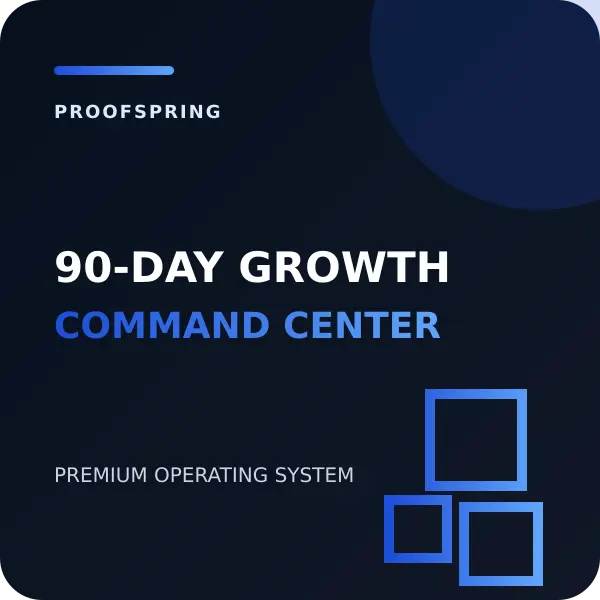 90-Day Small Business Growth Command Center product cover