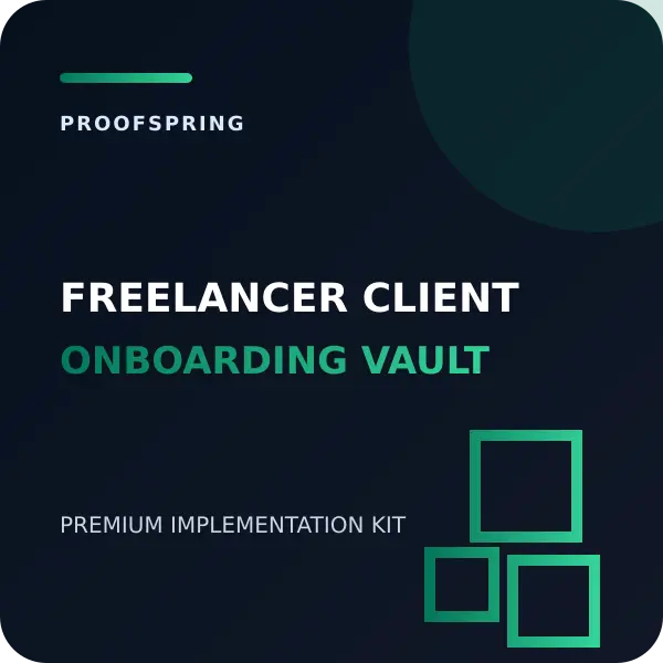 Freelancer Client Proposal and Onboarding Vault product cover
